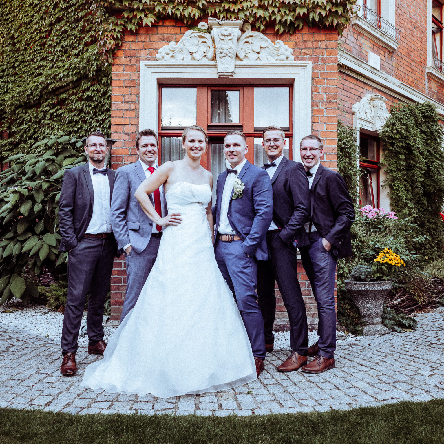 gruppenfoto, Hochzeitsbild
